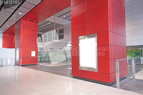 Image of Large Billboard for advertisement use in a modern building 