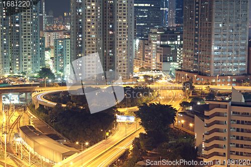 Image of Hong kong at night 