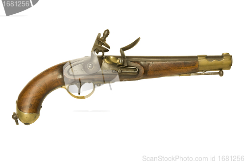 Image of Revolutionary War flintlock pistol