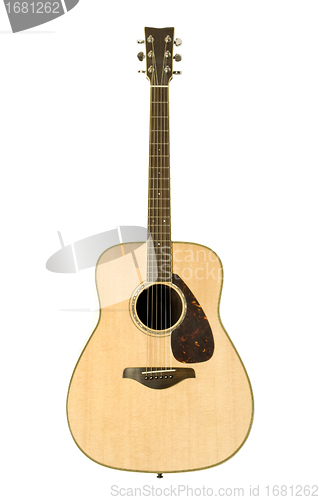 Image of Acoustic guitar against white