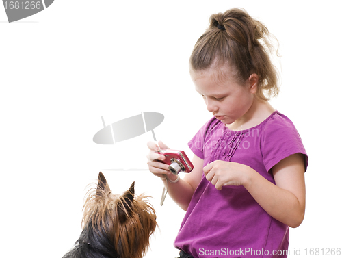 Image of girl and dog