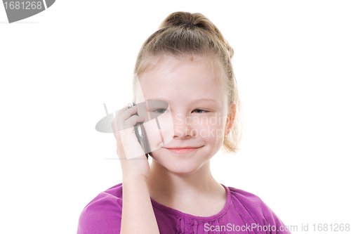 Image of girl with mobile phone
