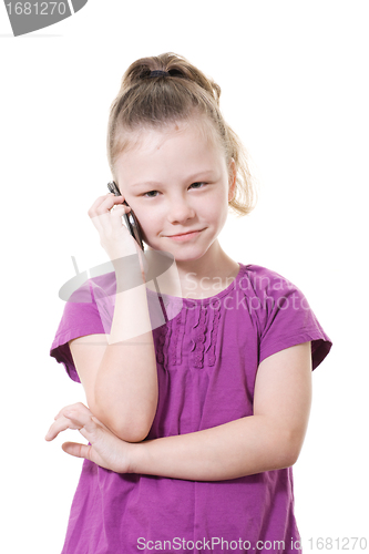 Image of girl on mobile phone