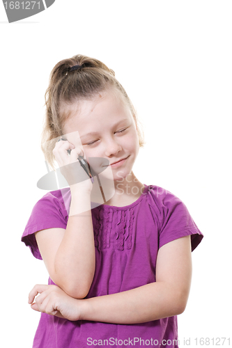 Image of girl on mobile phone