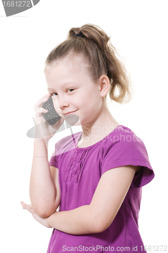 Image of girl on mobile phone