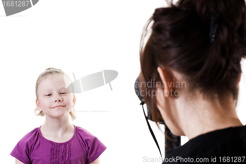 Image of girl on photo shoot