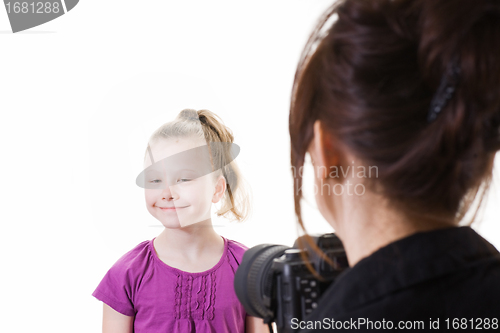 Image of girl on photo shoot