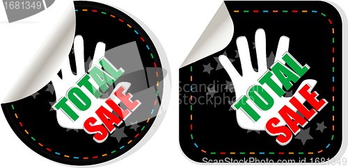 Image of Sale collection stickers set - total sale