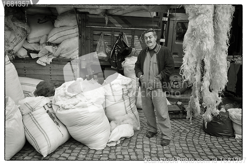 Image of Turkish wool salesman