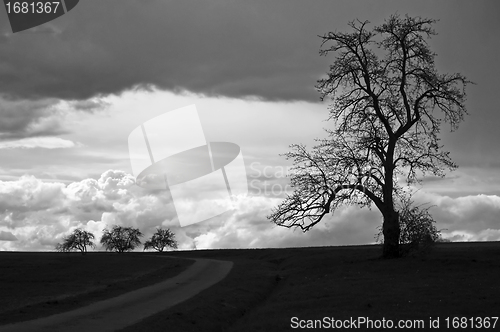 Image of sky with dark clouds