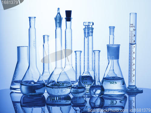 Image of Lab assorted glassware equipment