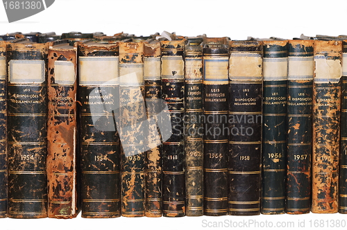 Image of Row of Antique Books