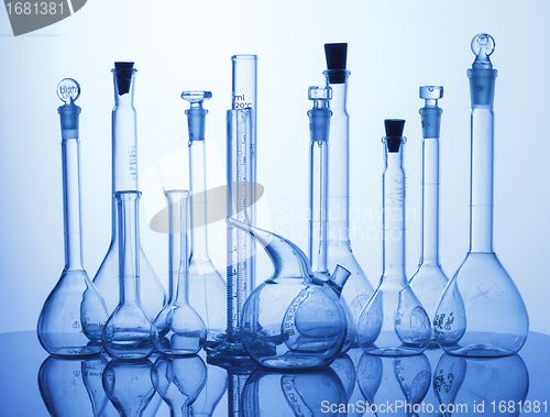 Image of Lab assorted glassware equipment