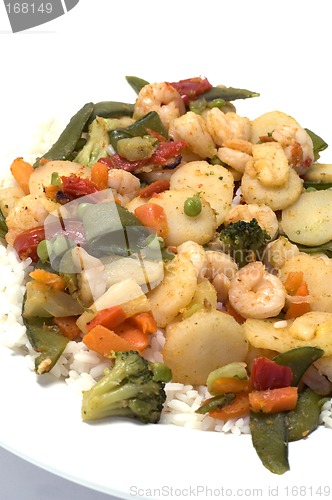 Image of shrimp with vegetables