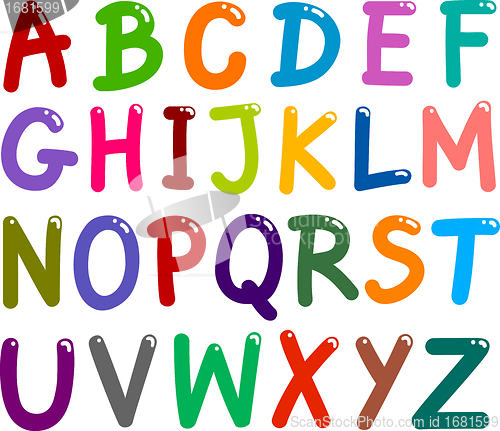 Image of Colorful Capital Letters Alphabet