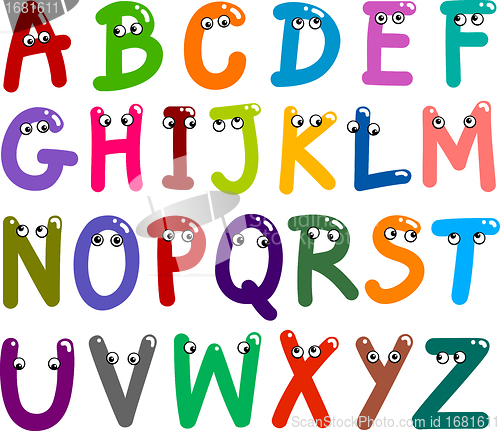 Image of Funny Capital Letters Alphabet