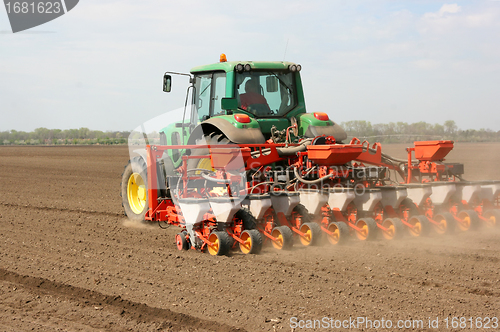 Image of Seeding tractor