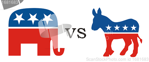 Image of republican vs democratic