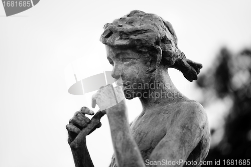 Image of Girl playing a flute