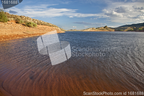 Image of windy mountain lake