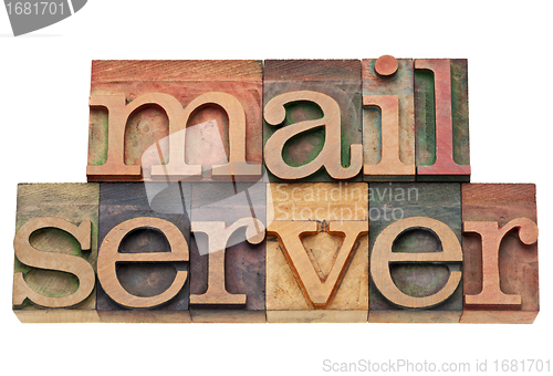 Image of mail server words