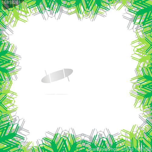 Image of green frame vector