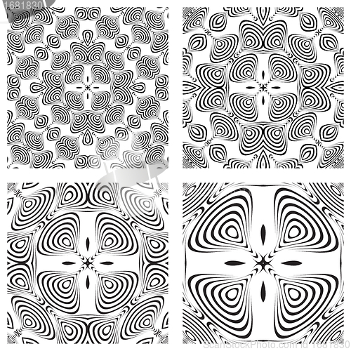 Image of op art monochromatic patterns 3