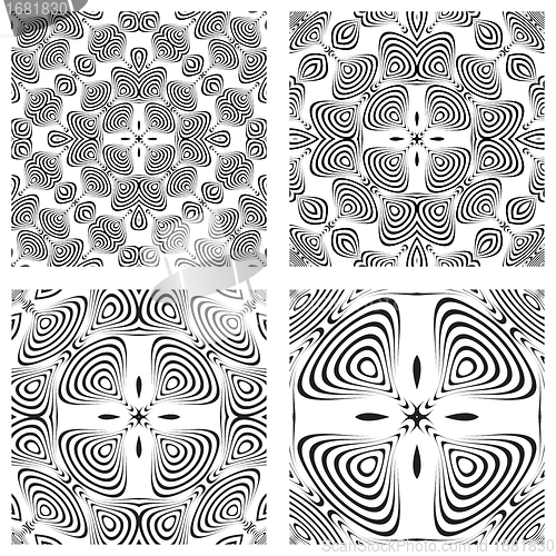 Image of op art monochromatic patterns 3