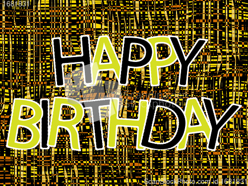 Image of happy birthday composition