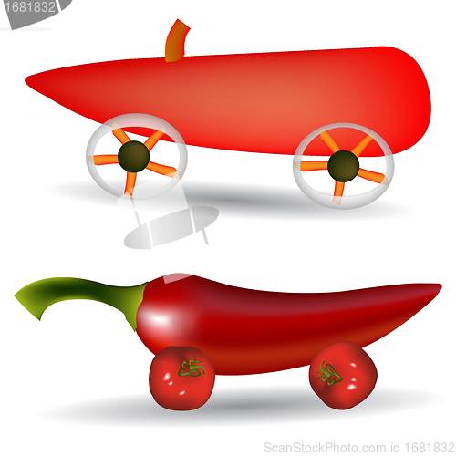 Image of vegetable cars