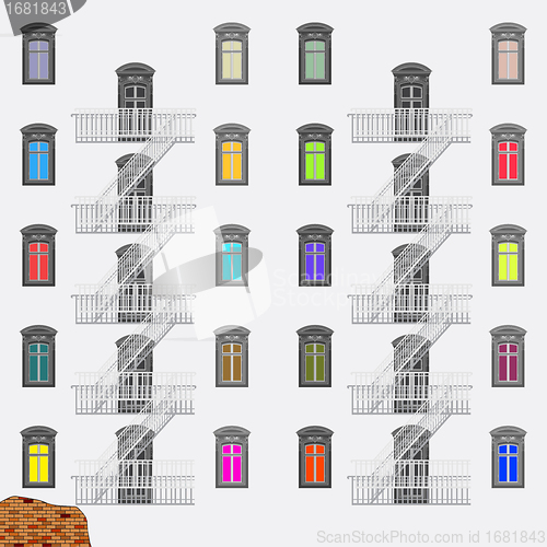 Image of emergency exit ladder