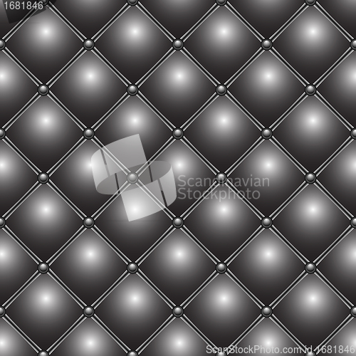 Image of buttoned metallic pattern