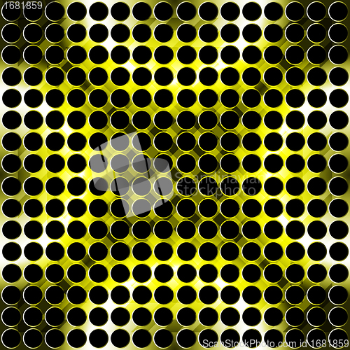 Image of abstract metallic circles