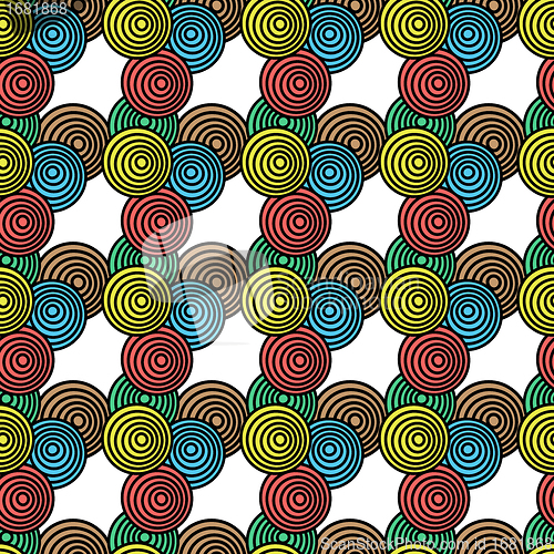 Image of circles and colors pattern