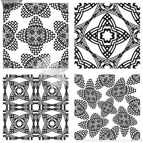 Image of op art monochromatic patterns 2