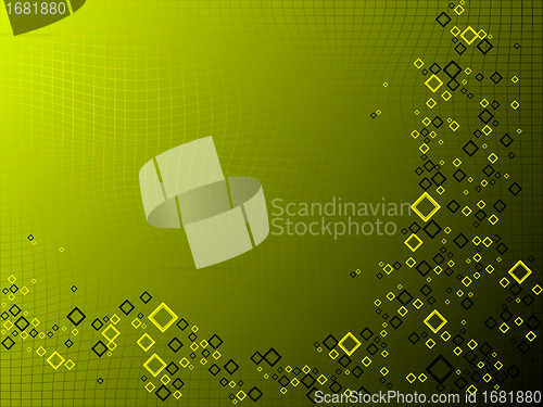 Image of wavy squares pattern