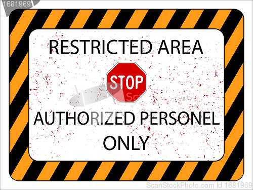 Image of restricted area