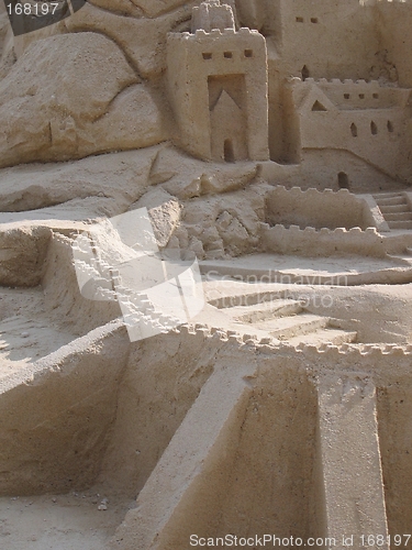 Image of Grand Sand Castles Closeup @ Beach