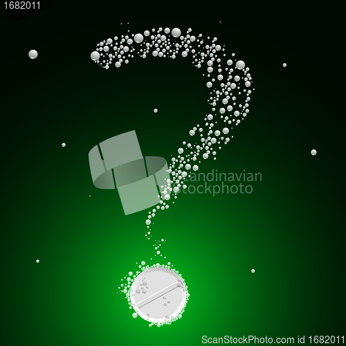 Image of bubbling question mark