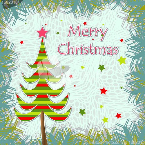 Image of template christmas greeting card