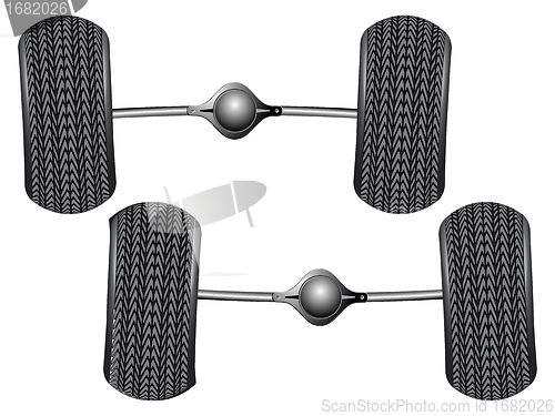 Image of auto rear axe