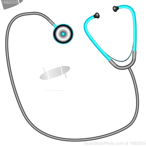 Image of stethoscope against white