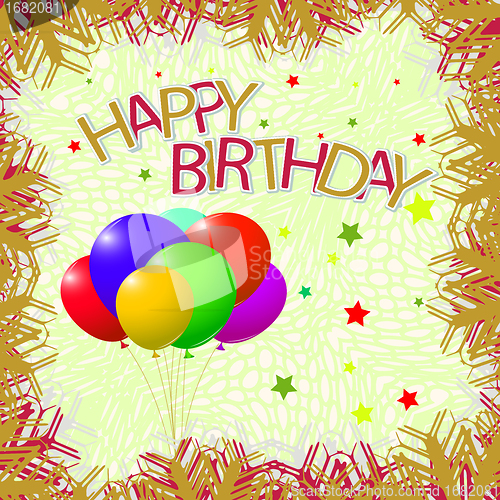 Image of template birthday greeting card