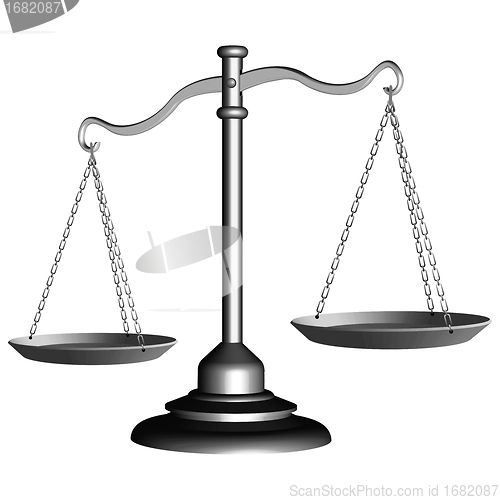 Image of silver scale of justice