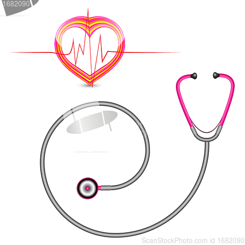 Image of stethoscope and graph