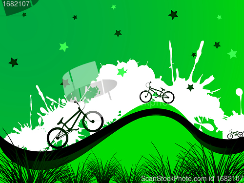 Image of bicycles background