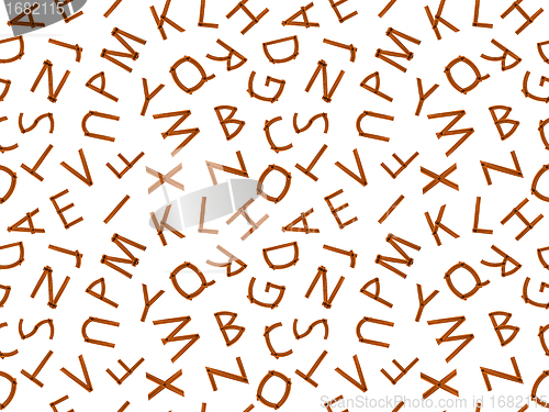 Image of wooden letters pattern