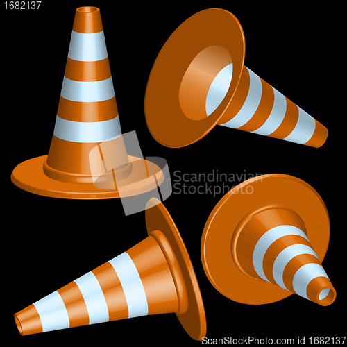 Image of traffic cones