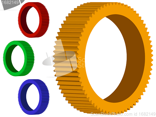 Image of 3d mechanic wheels