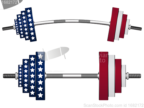 Image of us flag weights